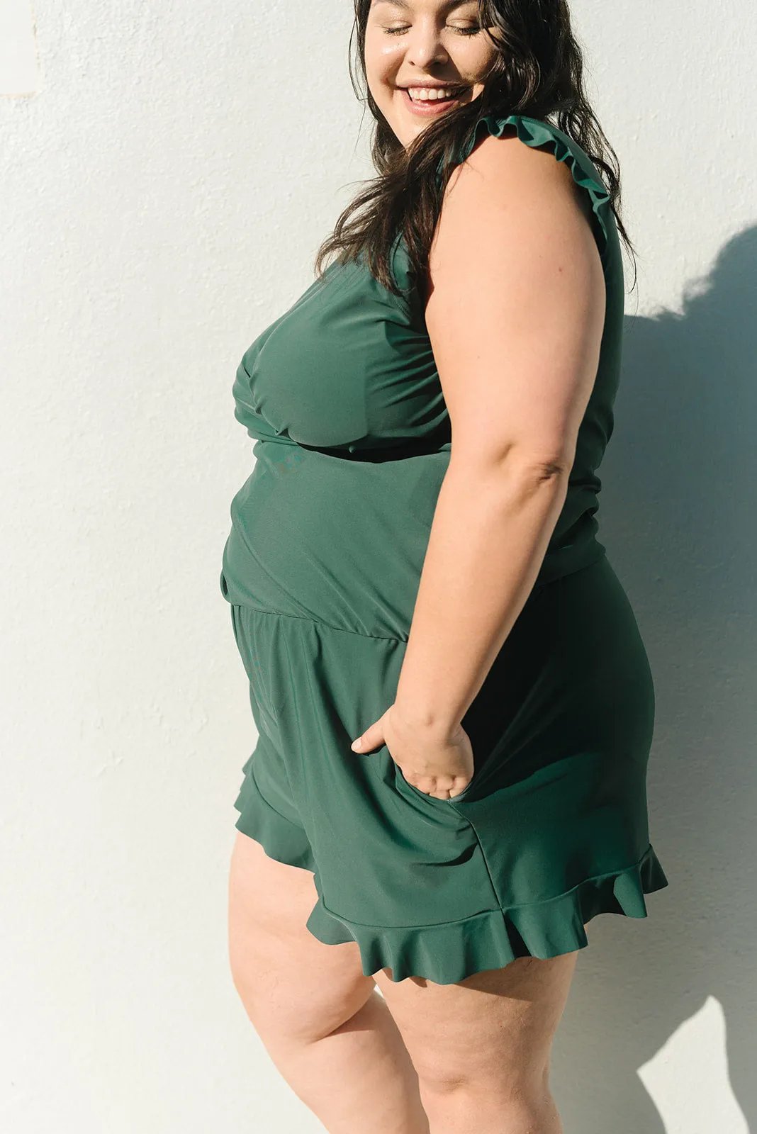 Isabella | Flatterende Badedrakt Med Shorts