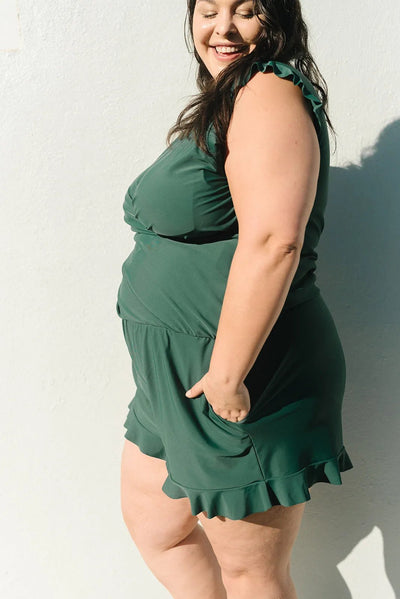 Isabella | Flatterende Badedrakt Med Shorts