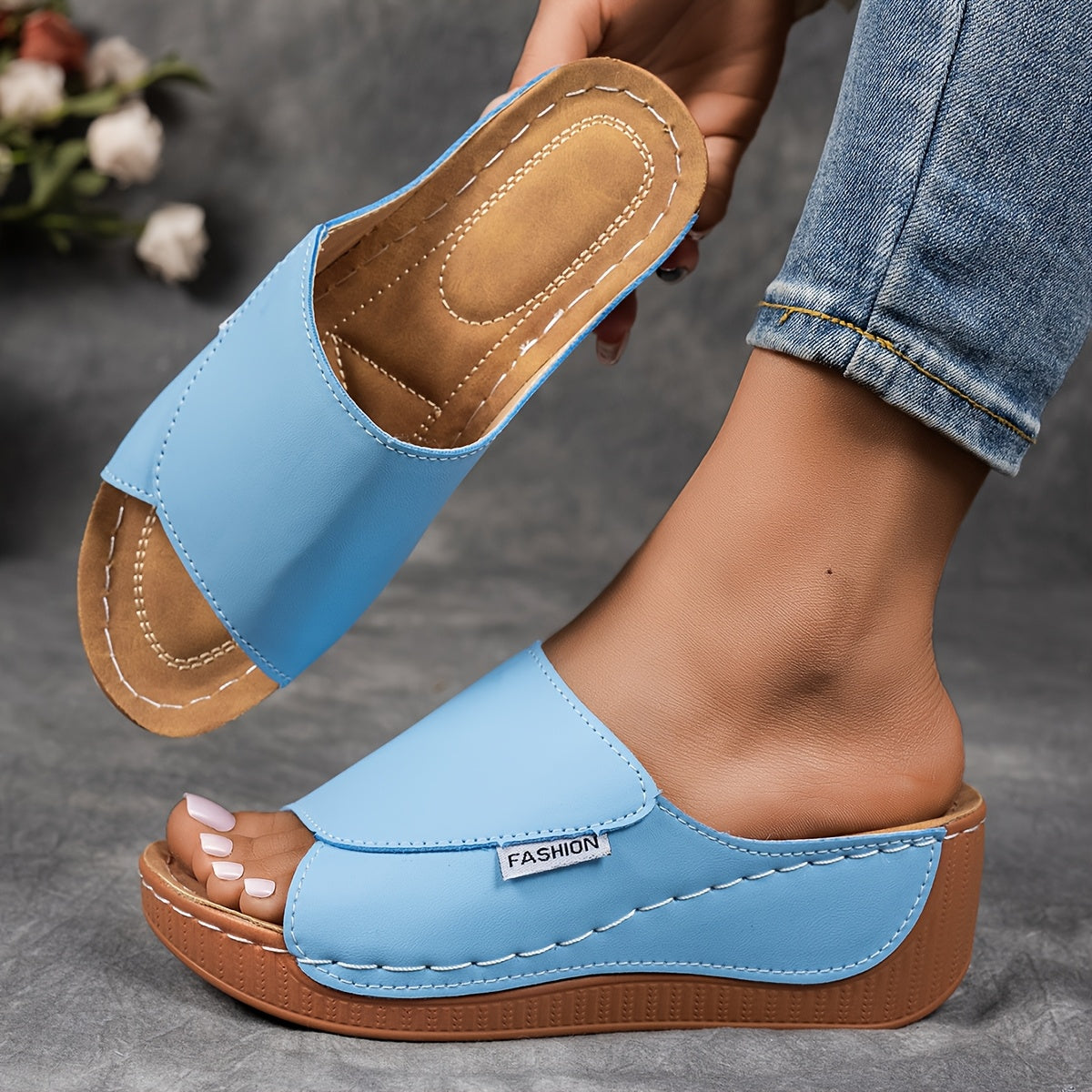 Elvira | Platåsandal Med Løft