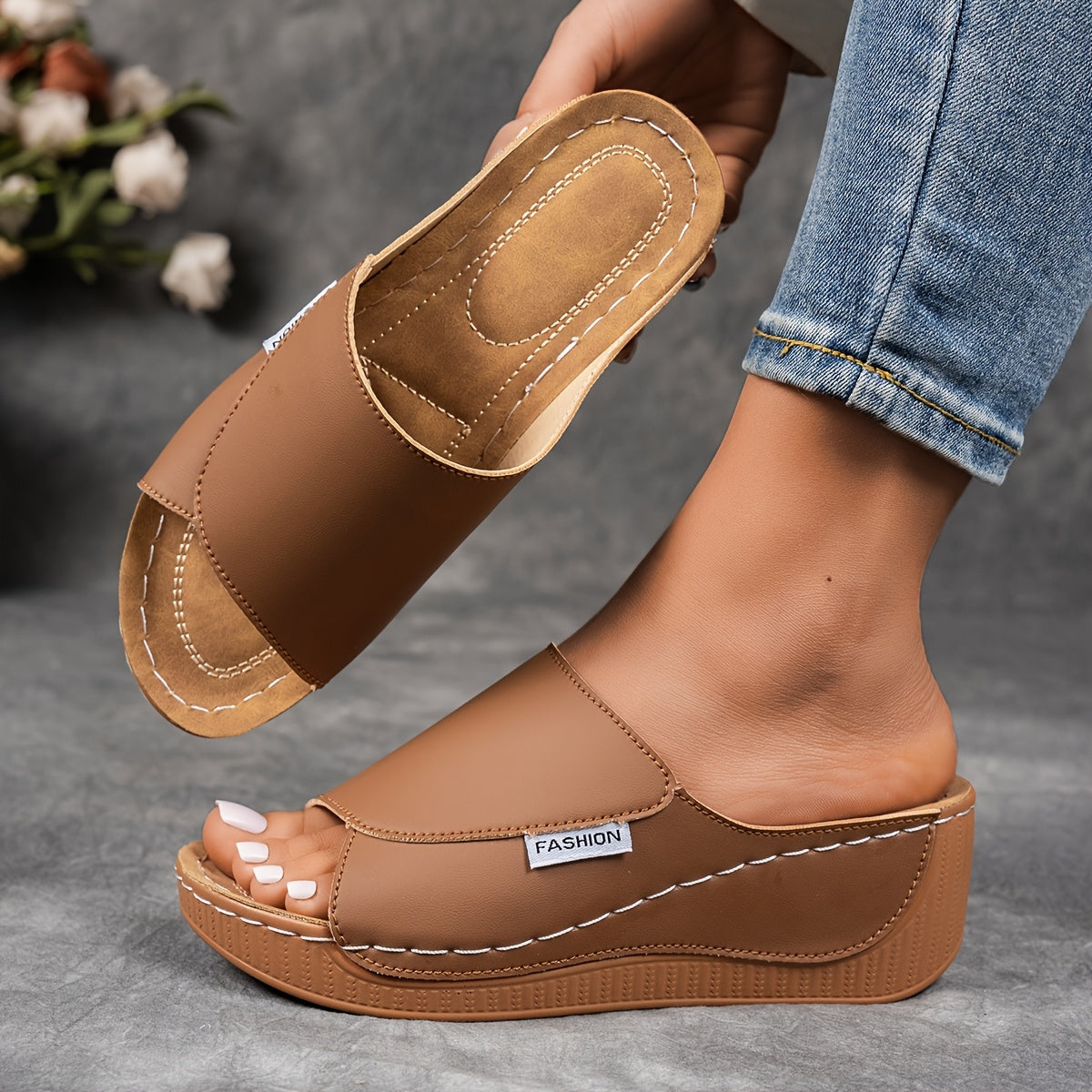 Elvira | Platåsandal Med Løft