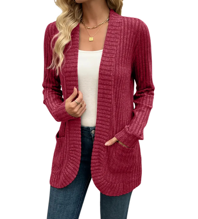 Sigrid | Myk Ribbestrikket Cardigan