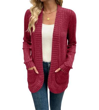 Sigrid | Myk Ribbestrikket Cardigan