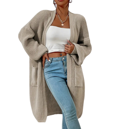 Liv | Lang Cardigan med Lommer