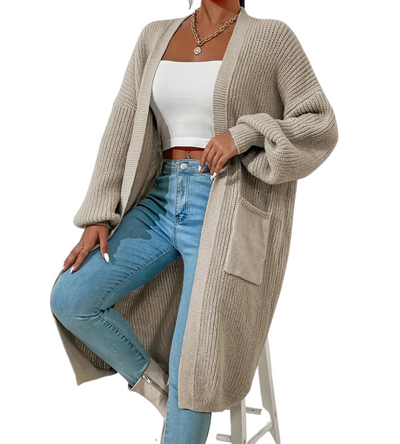 Liv | Lang Cardigan med Lommer
