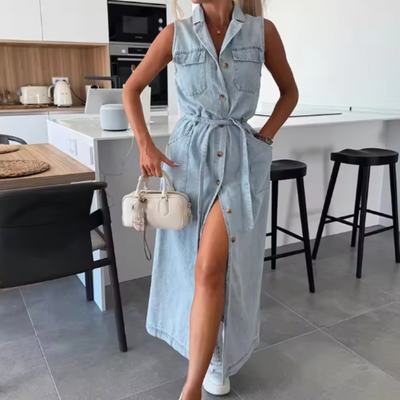 Ivy | Maxi Denim Kjole