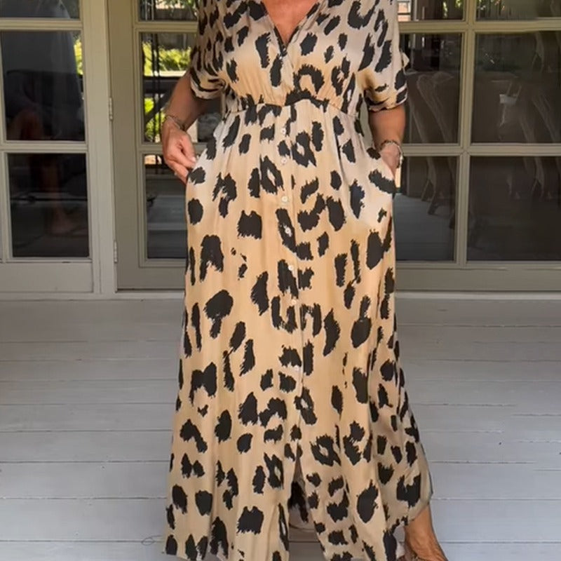 Celine | Leopardmønstret kjole