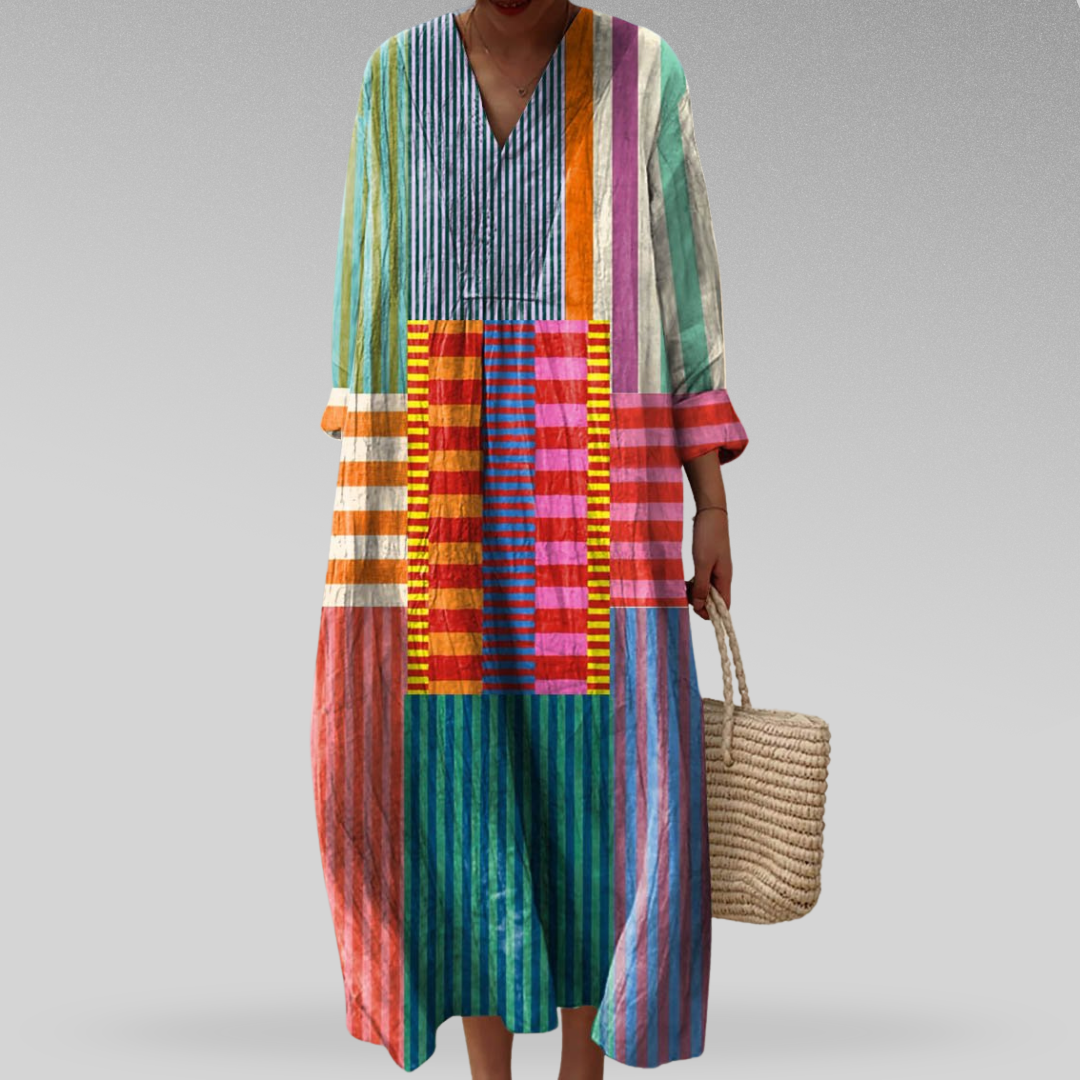 Lia™ | Elegant Geometrisk Kjole