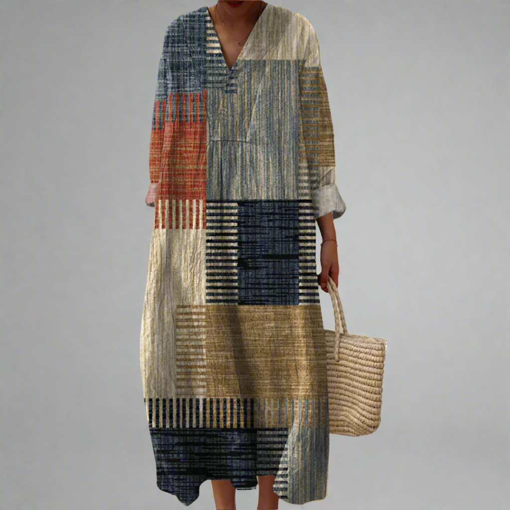 Julie™ | Elegant Geometrisk Kjole