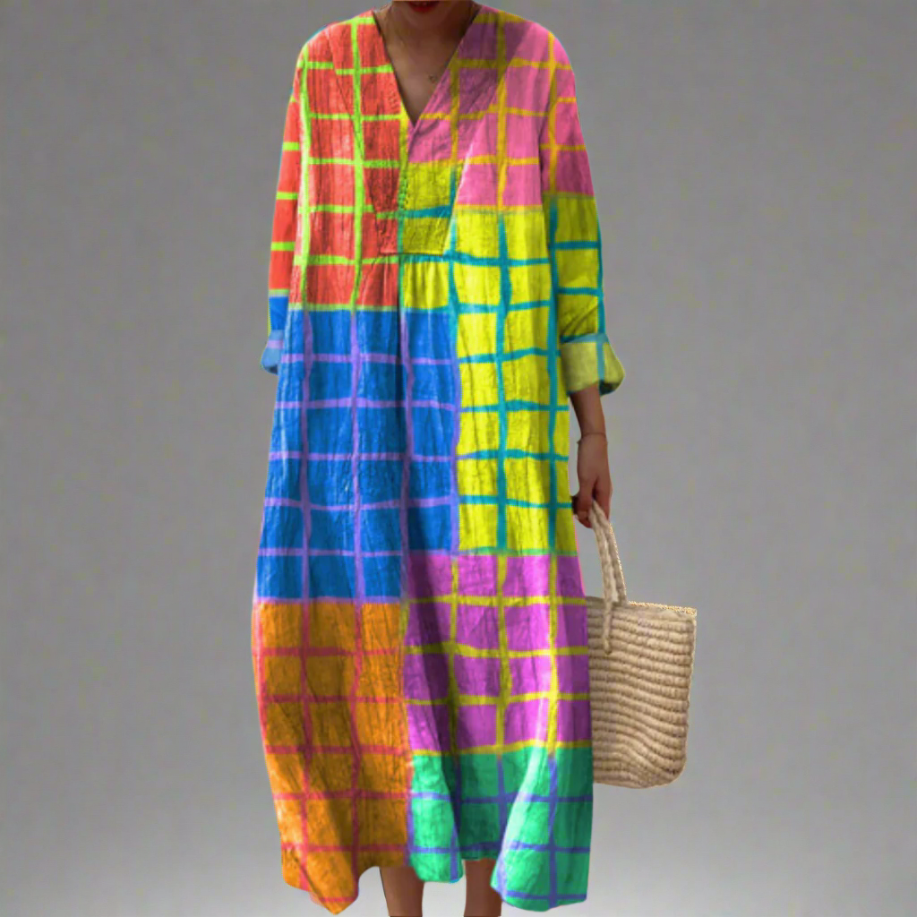 Charlene™ | Elegant Geometrisk Kjole