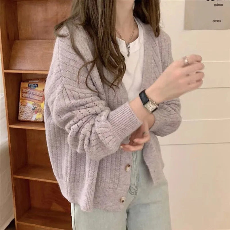 Carmen  | Cardigan med V-hals
