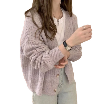 Carmen  | Cardigan med V-hals