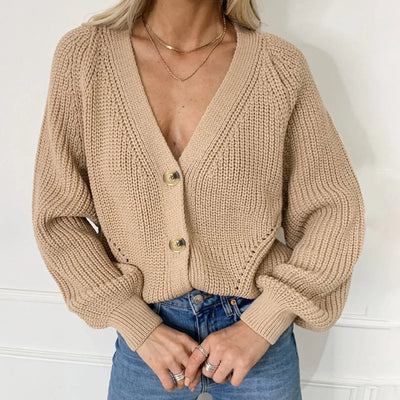 Alexandra | Cardigan med V-hals