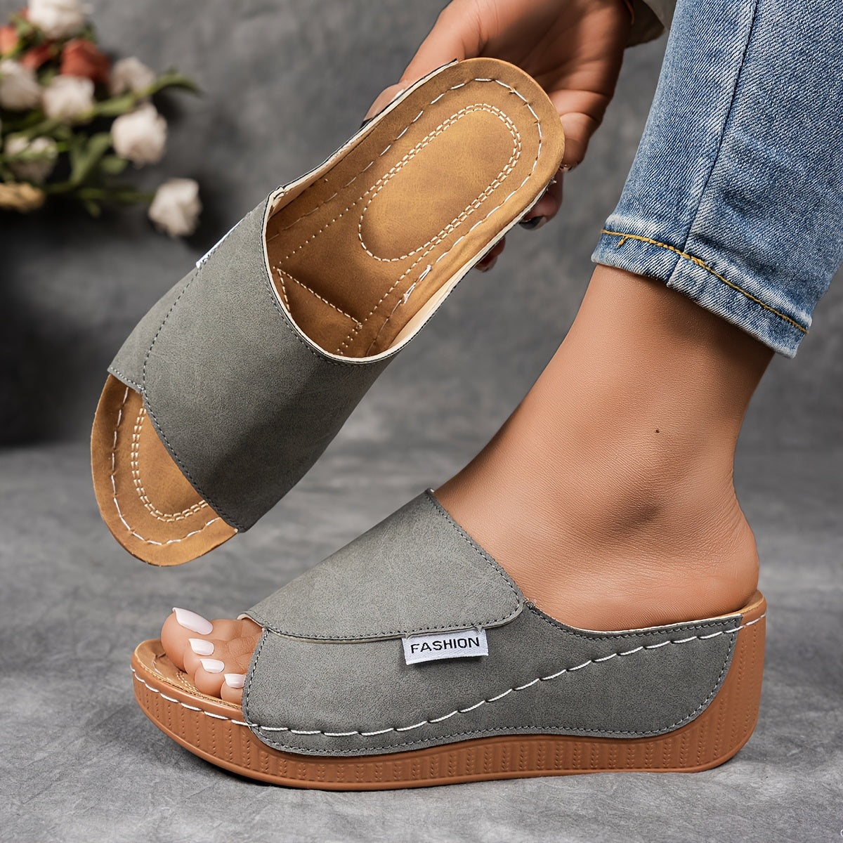 Elvira | Platåsandal Med Løft