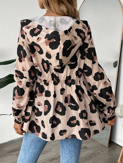 Lea | Leopardmønstret lettjakke